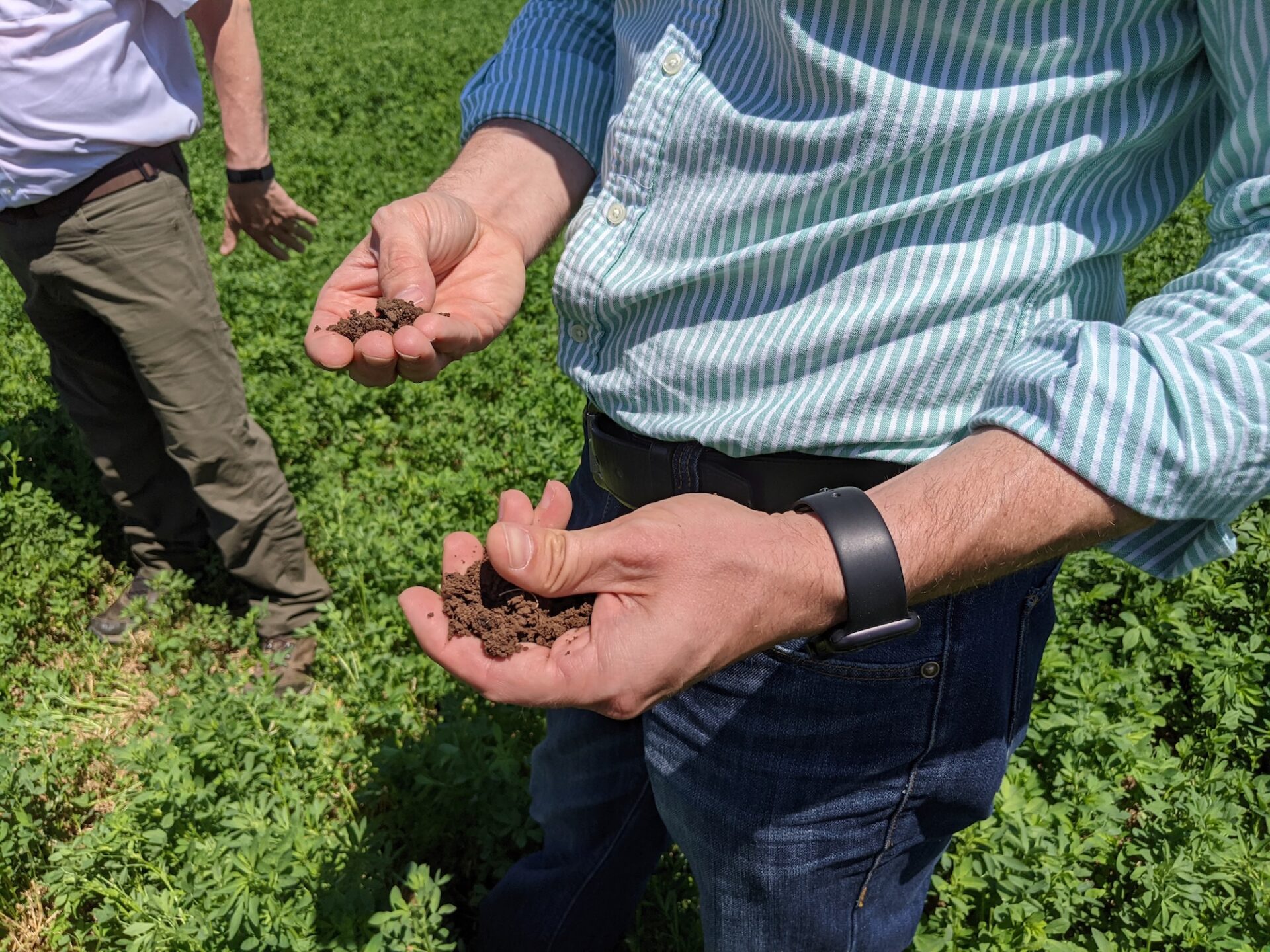 My-Land-farmer-holding-dirt-in-farm-field